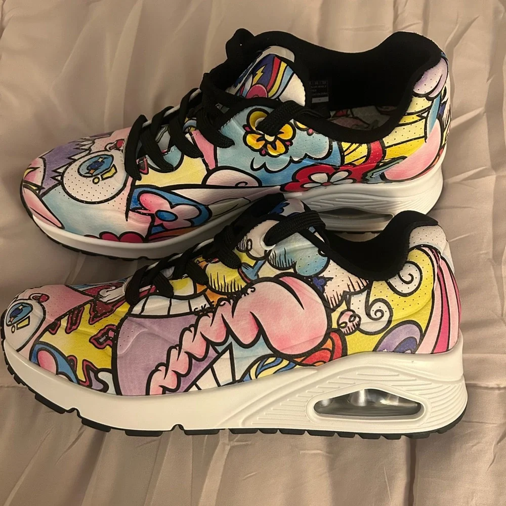 Skechers x VEXX Colorful Cartoon Graphic Sneakers - Picture 6 of 7